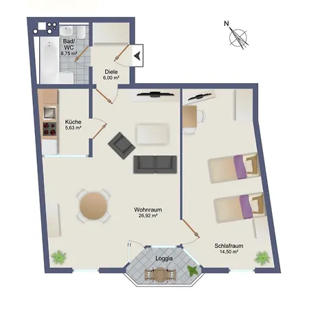 3-2-1meins Roentgen Bis 3 Pers Dtv 4 Sterne Parkplatz Wlan Self Check-in Apartament Remscheid